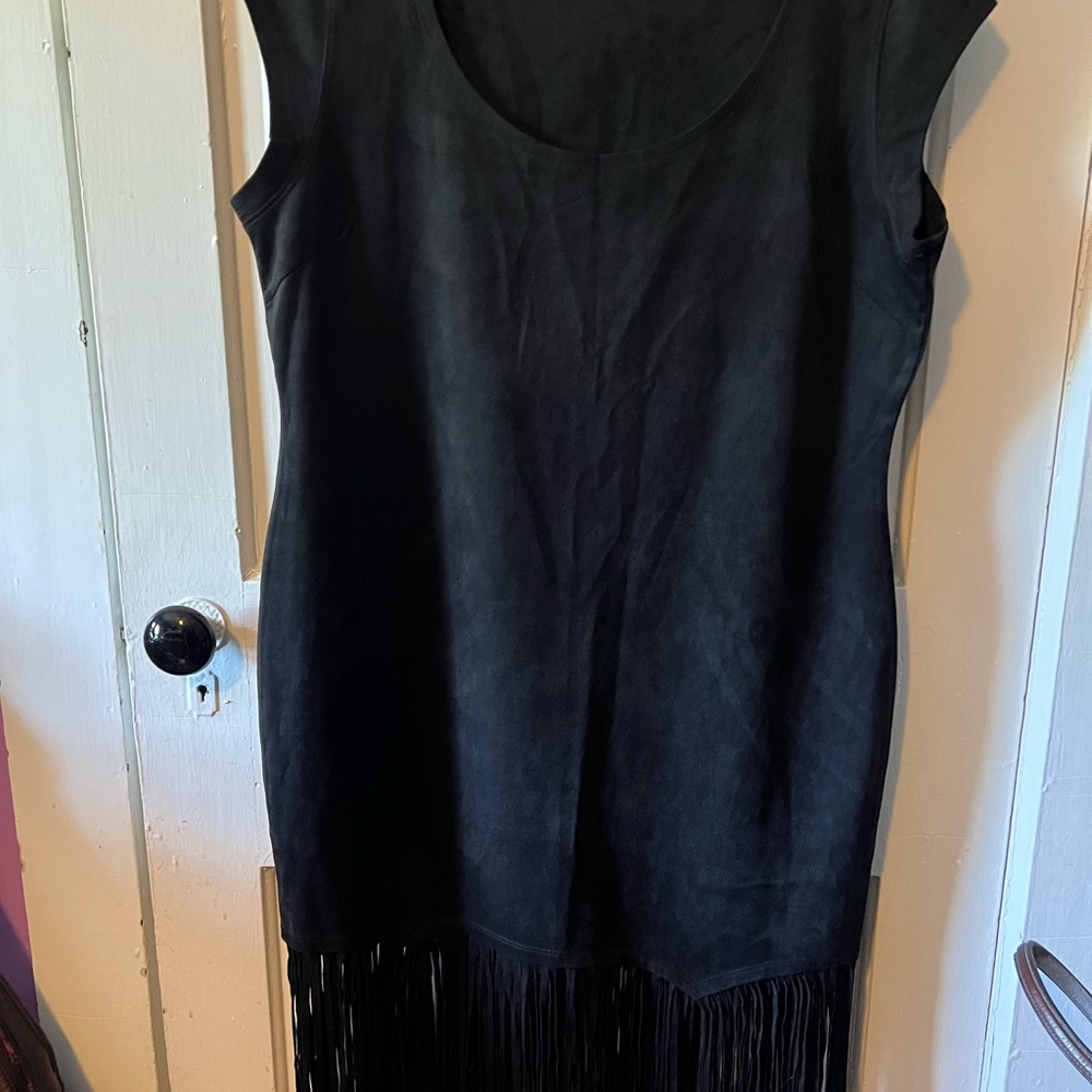 Shyanne Black Fringe Dress